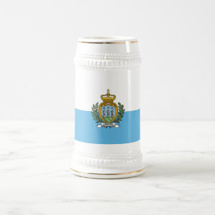 Chope À Bière Drapeau de Saint-Marin