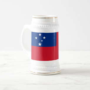 Chope À Bière Drapeau de Samoa