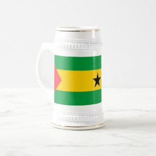 Chope À Bière Drapeau de Sao Tomé-et-Principe
