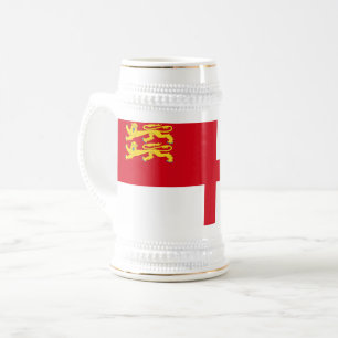 Chope À Bière Drapeau de Sercq