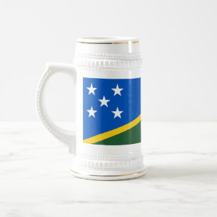 Chope À Bière Drapeau des Îles Salomon