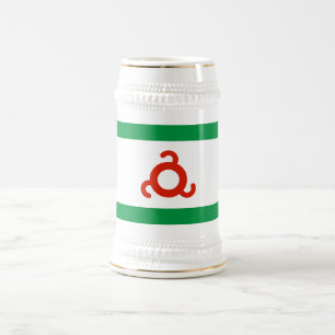 Chope À Bière Drapeau d'Ingushetia