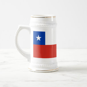 Chope À Bière Drapeau du Chili