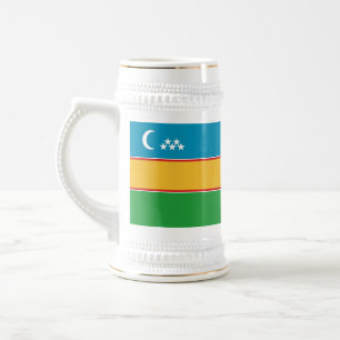 Chope À Bière Drapeau du Karakalpakstan
