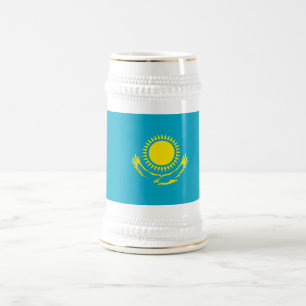 Chope À Bière Drapeau du Kazakhstan