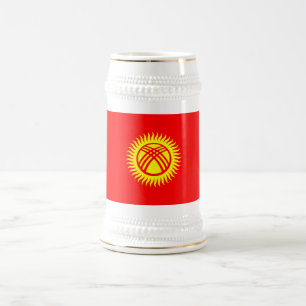Chope À Bière Drapeau du Kirghizistan
