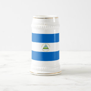 Chope À Bière Drapeau du Nicaragua