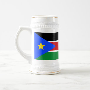 Chope À Bière Drapeau du Soudan du Sud