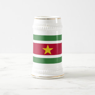 Chope À Bière Drapeau du Suriname