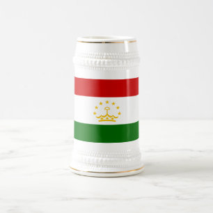 Chope À Bière Drapeau du Tadjikistan