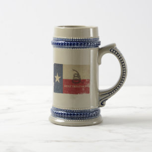 Chope À Bière Drapeau du Texas et de Gadsden