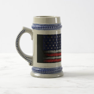 Chope À Bière Drapeau Grunge U.S.A