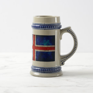 Chope À Bière Drapeau islandais