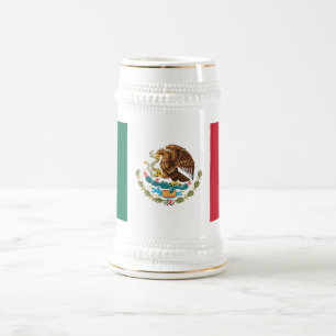 Chope À Bière Drapeau Mexicain