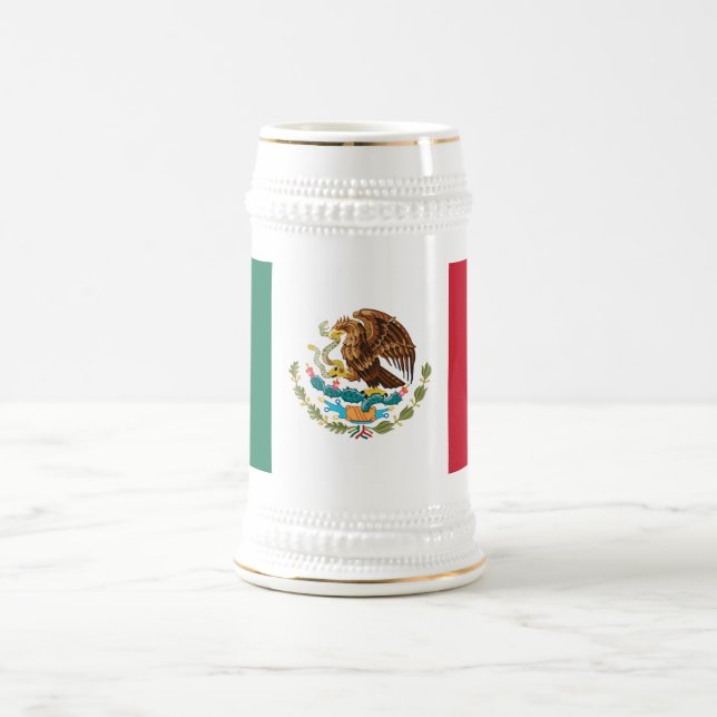 Chope À Bière Drapeau Mexicain (Centre)