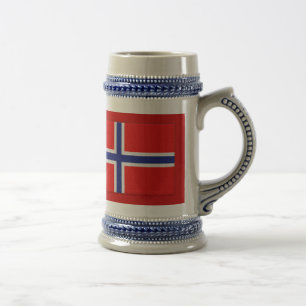 Chope À Bière Drapeau norvégien