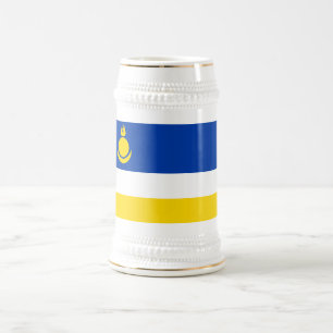 Chope À Bière Drapeau patriotique de Bouriatie