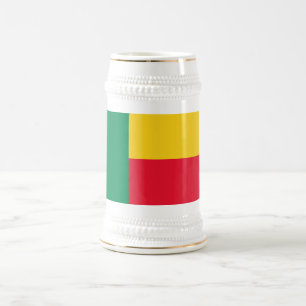 Chope À Bière Drapeau patriotique du Bénin