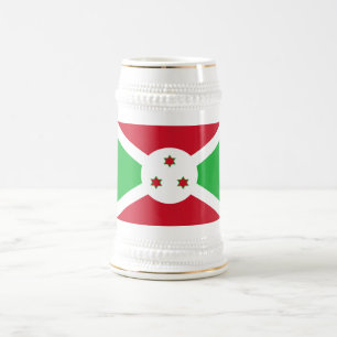 Chope À Bière Drapeau patriotique du Burundi