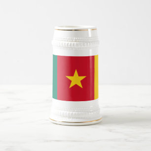 Chope À Bière Drapeau patriotique du Cameroun
