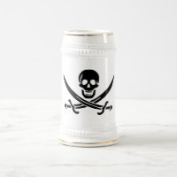 Drapeau pirate crâne épées croisées