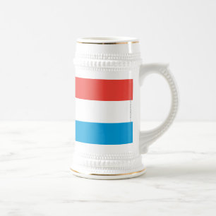 Chope À Bière Drapeau simple du luxembourgeois