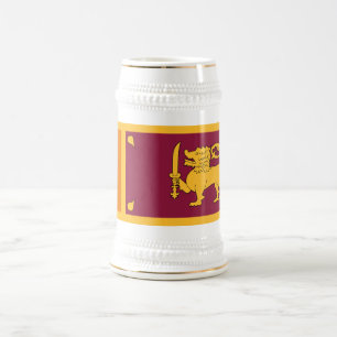 Chope À Bière Drapeau Sri Lanka