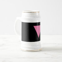 Drapeau triangle rose de SlipperyJoe's symbole ros