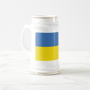 Chope À Bière Drapeau ukrainien Slava Ukraini С л а в а р У к d