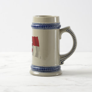 Chope À Bière Drapeaux de ondulation de l'Autriche et de