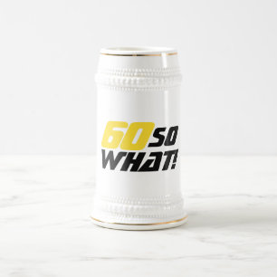 Chope À Bière Drôle 60 et Alors Typographie 60ème Anniversaire