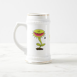 Chope À Bière Drôle carnivore Vénus piège à mouches plante dessi
