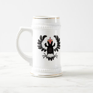 Chope À Bière Drôle dessin animé de Magpie australienne