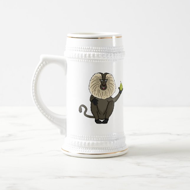 Chope À Bière Drôle singe-singe macaque à queue de lion (Gauche)