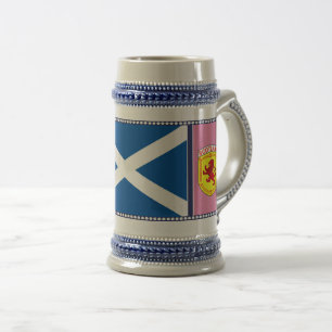 Chope À Bière Écosse, Lion rampant, drapeau, drapeau de Saint-An
