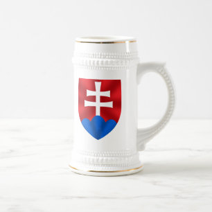 Chope À Bière Emblème de la Slovaquie pour Slovaks