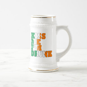 Chope À Bière Embrasse-moi Je suis ivre St Pats