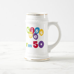 Chope À Bière Embrassez-moi que je suis 50 T-shirts et cadeaux