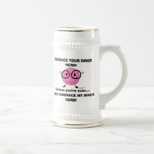 Chope À Bière EMBRASSEZ VOTRE Stein NERD INNER