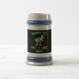 Chope À Bière Enfants Heureux St Pat Trex Jour Dino St Patricks 