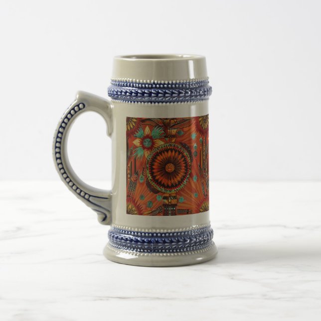 Chope À Bière Enigmatic Indigo "Echos complexes" Stein 650ml (Gauche)