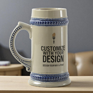 Chope À Bière Entreprise Marquée Minimaliste