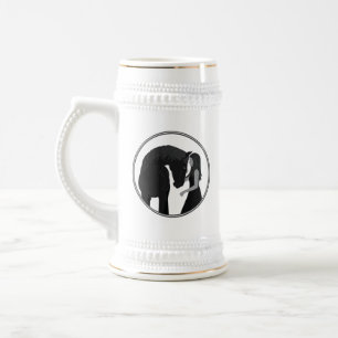 Chope À Bière Équestre équestre fille et cheval