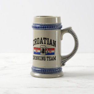 Chope À Bière Équipe croate de boisson