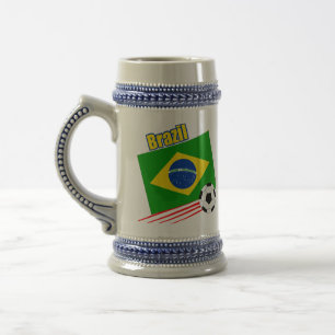 Chope À Bière Équipe de football brésilienne