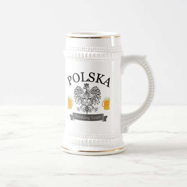 Chope À Bière Équipe potable Stein de Polska (Droite)