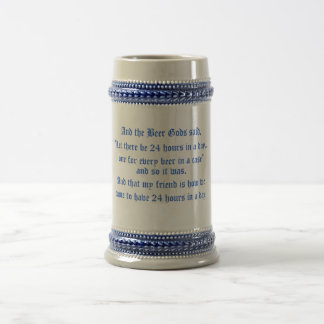 Chope À Bière Et les dieux de bière ont dit, "ont laissé là