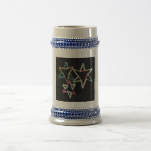Chope À Bière Étoiles juives au néon Stein