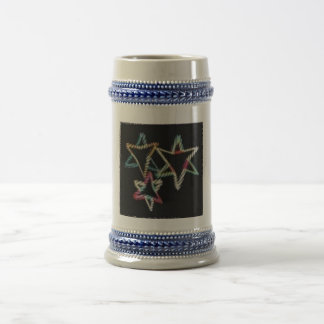 Chope À Bière Étoiles juives au néon Stein