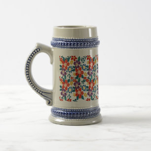 Chope À Bière Europe de l'Est Motif, folklore traditionnel, folk